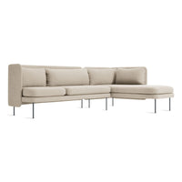 Bloke Sofa with Chaise en Tait Stone - ángulo 2