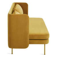 Bloke 60&quot; Sofa in Ochre Velvet - Angle 5