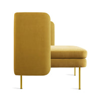 Bloke 60&quot; Sofa in Ochre Velvet - Angle 4