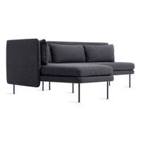 Bloke Armless Sofa with Chaise in Rostenkowski Blue - Angle 2