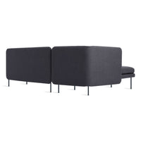 Bloke Armless Sofa with Chaise in Rostenkowski Blue - Angle 6