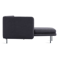 Bloke Armless Sofa with Chaise in Rostenkowski Blue - Angle 4