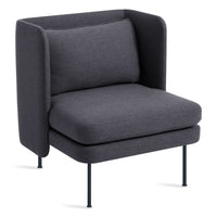 Bloke Lounge Chair in Rostenkowski Blue - Angle 3