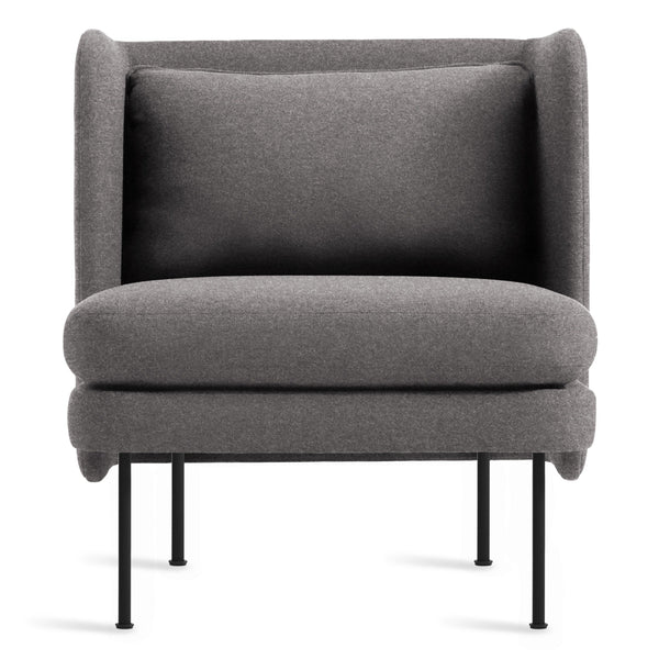 Bloke Lounge Chair en Gabro Grey - ángulo 1