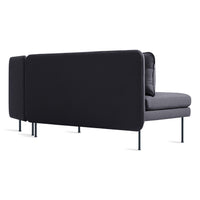 Bloke Armless Sofa with Chaise in Rostenkowski Blue - Angle 6