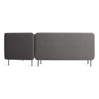 Bloke Armless Sofa with Chaise en Gabro Grey - ángulo 7