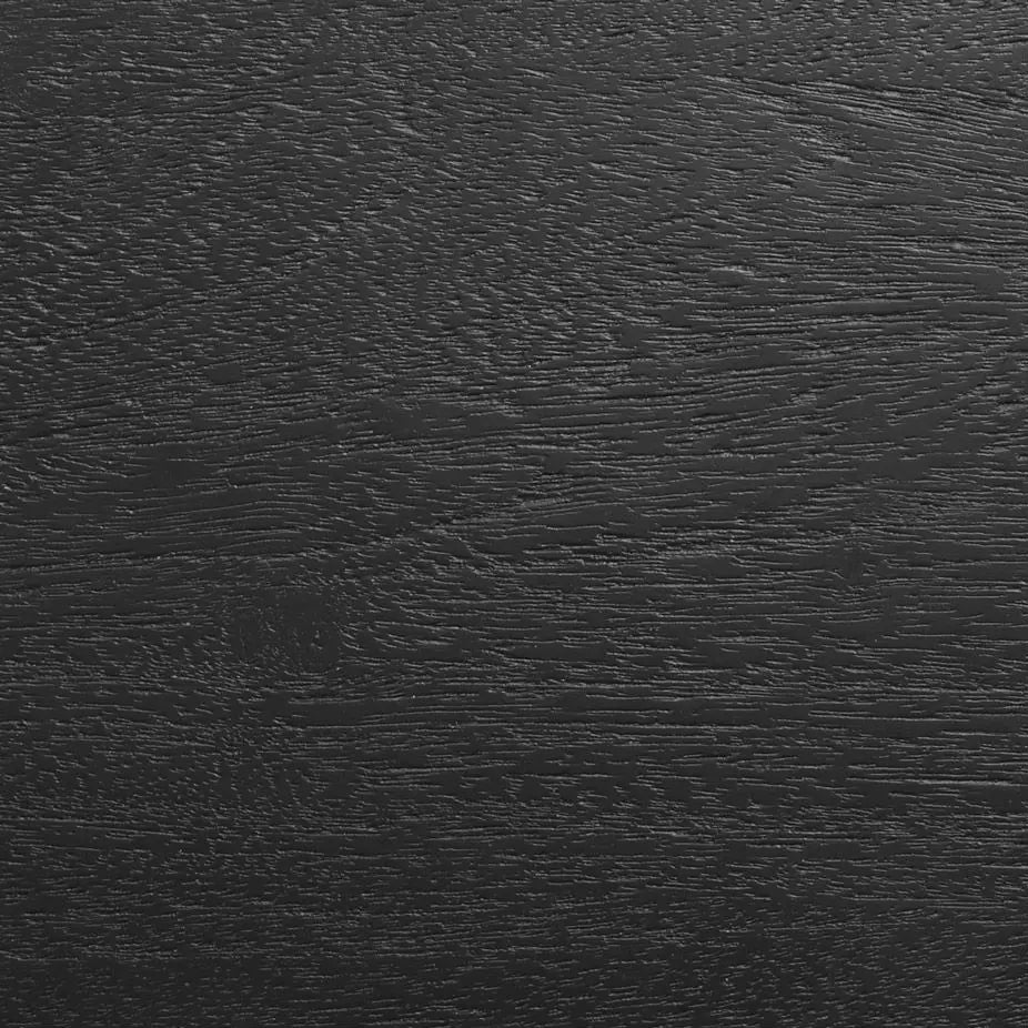 A close-up image of a black-stained acacia wood surface.