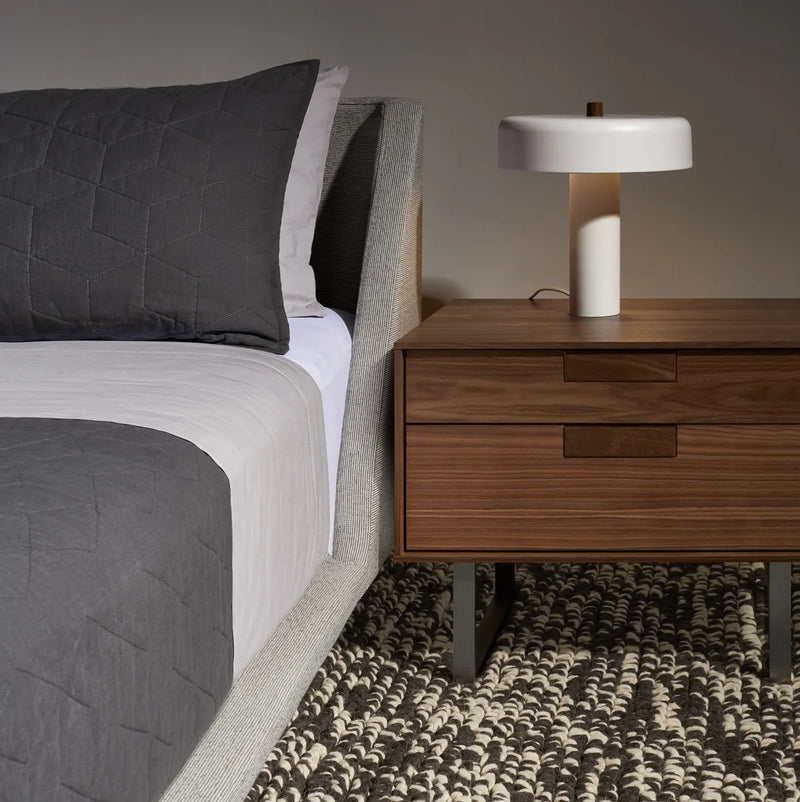 Series 11 Nightstand in White Oak - Angle 2