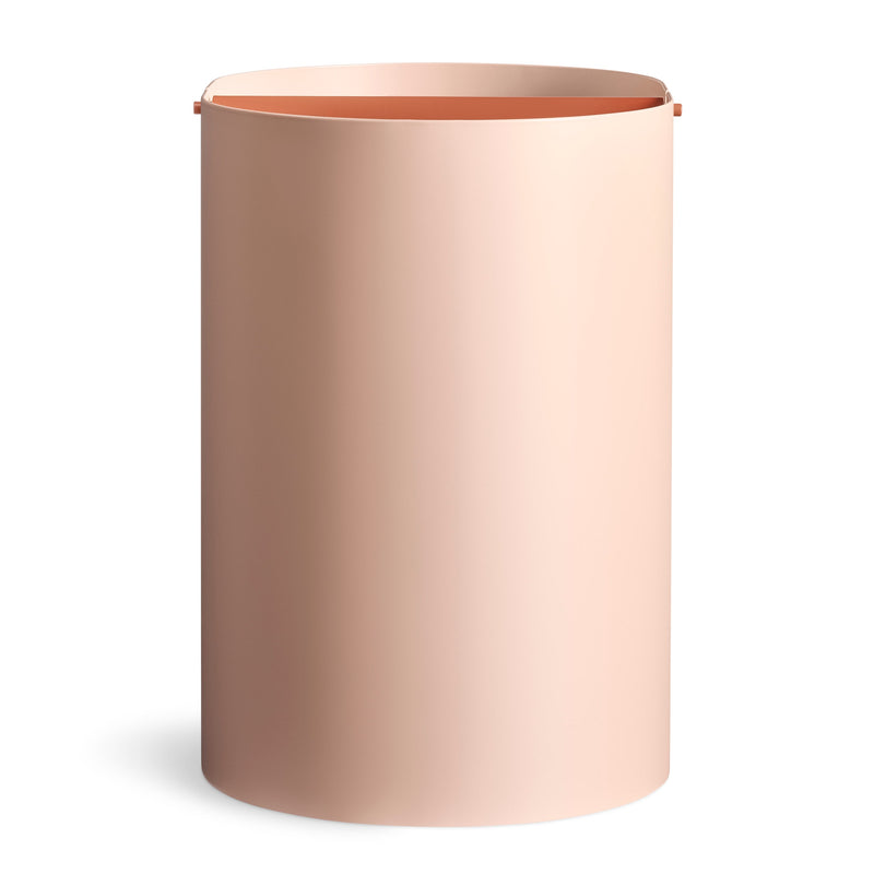 Binwell Wastebasket in Blush - Angle 2