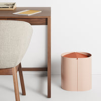 Binwell Wastebasket in Blush - Angle 2