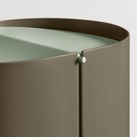 Binwell Wastebasket in Dark Olive - Angle 6