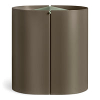 Binwell Wastebasket in Dark Olive - Angle 7