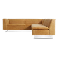 Bonnie and Clyde Sectional Sofa in Camel Leather - Angle 2