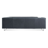 Bonnie and Clyde U-Shaped Sectional Sofa in Ink Leather - Angle 5