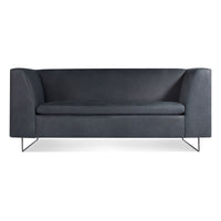 Bonnie 72&quot; Sofa in Ink Leather - Angle 1
