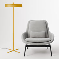 Bobber Floor Lamp in Mustard - Angle 6