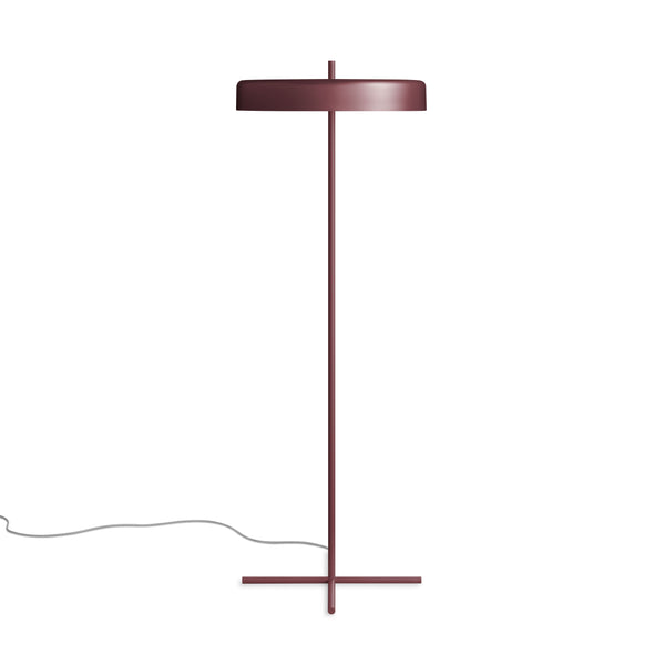 Bobber Floor Lamp in Oxblood - Angle 1