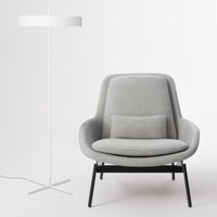 Bobber Floor Lamp in White - Angle 6