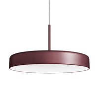 Bobber Large Pendant Light in Oxblood Leather - Angle 3