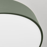 Bobber Large Flush Mount Light in Grey Green - Angle 8