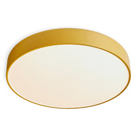 Bobber Large Flush Mount Light in Mustard - Angle 3