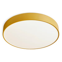Bobber Large Flush Mount Light in Mustard - Angle 2