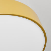 Bobber Large Flush Mount Light in Mustard - Angle 8