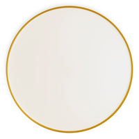 Bobber Large Flush Mount Light in Mustard - Angle 6