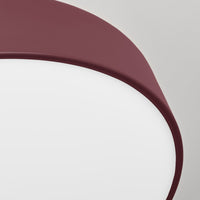 Bobber Large Flush Mount Light in Oxblood - Angle 8
