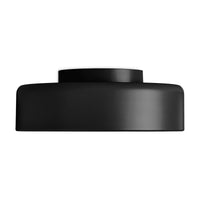 Bobber Small Flush Mount Light in Black - Angle 4