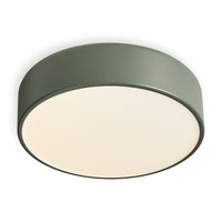 Bobber Small Flush Mount Light in Grey Green - Angle 3