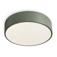 Bobber Small Flush Mount Light in Grey Green - Angle 2