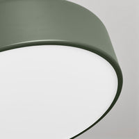 Bobber Small Flush Mount Light in Grey Green - Angle 8