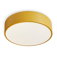 Bobber Small Flush Mount Light in Mustard - Angle 2