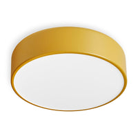 Bobber Small Flush Mount Light in Mustard - Angle 1