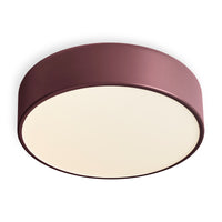 Bobber Small Flush Mount Light in Oxblood - Angle 3