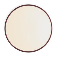 Bobber Small Flush Mount Light in Oxblood - Angle 7