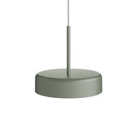 Bobber Small Pendant Light in Grey Green - Angle 2