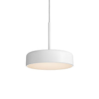 Bobber Small Pendant Light in White - Angle 4