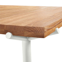 Branch Dining Table in Oak / White - Angle 8