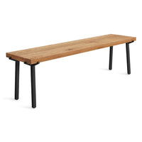Branch Bench in Oak / Black - Angle 4