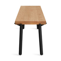 Branch Bench in Oak / Black - Angle 6