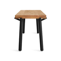 Branch Bench in Oak / Black - Angle 5