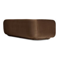 Bustle 101&quot; Sofa in Coffee Velvet - Angle 5