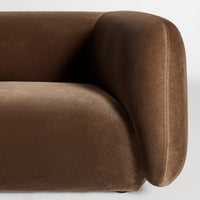 Bustle 101&quot; Sofa in Coffee Velvet - Angle 6