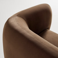 Bustle 101&quot; Sofa in Coffee Velvet - Angle 7