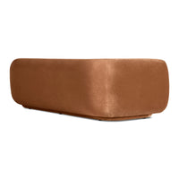 Bustle 101" Sofa in Copper Velvet - Angle 5