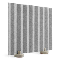Basis Small Privacy Panel in Basis Light Grey - Angle 3