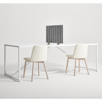 Basis Small Privacy Panel in Basis Light Grey - Angle 4