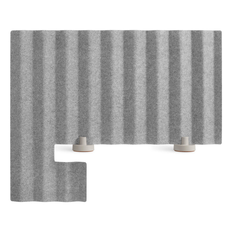Basis 33" Overhang Privacy Panel in Basis Light Grey